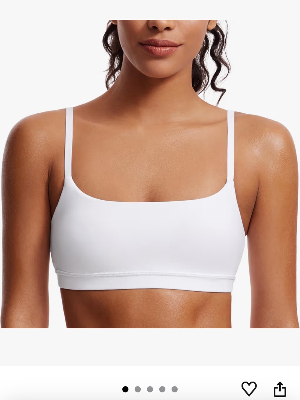 CRZ YOGA white sports bra